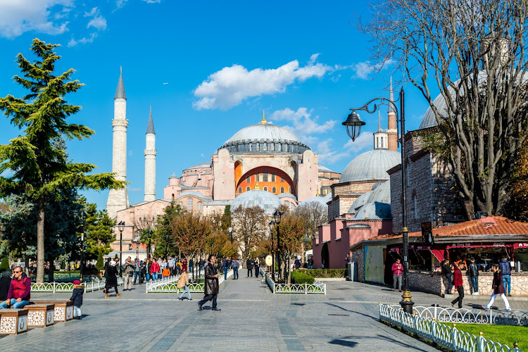 The Hagia Sophia in Istanbul, a mosque since 2020, is now charging non-Turkish visitors an entrance fee.