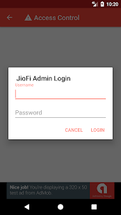 Dashboard for JioFi - náhled