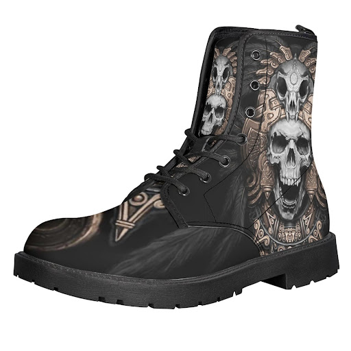 Title 3, Womens Printed Leather Flat Bottom Low Heel Br...