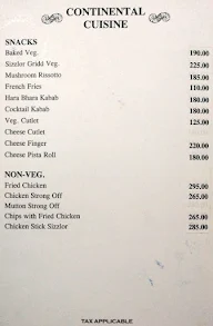 2Q's - Hotel Taksonz menu 4