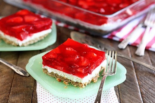 Click Here for Recipe: Strawberry Pretzel Salad