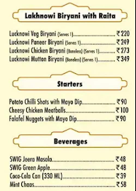 Lucknowala menu 1