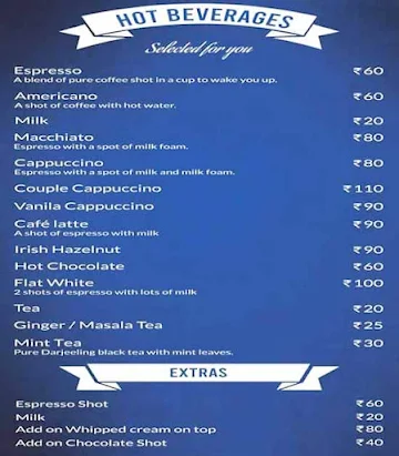 Cafe Ambrosia menu 