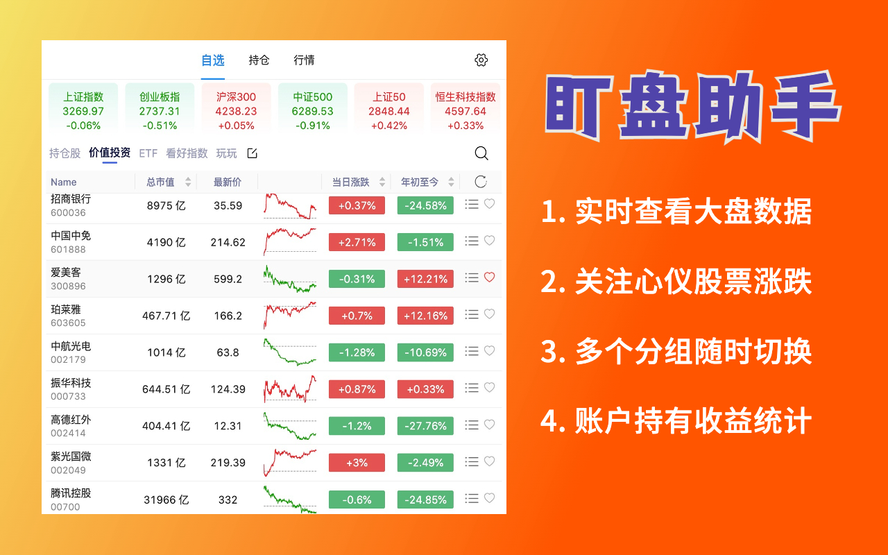 爱盯盘-股票盯盘-盯盘助手 Preview image 1