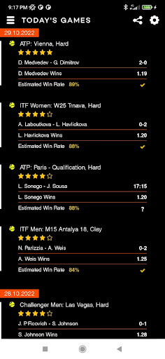 Screenshot Betting Tips Tennis