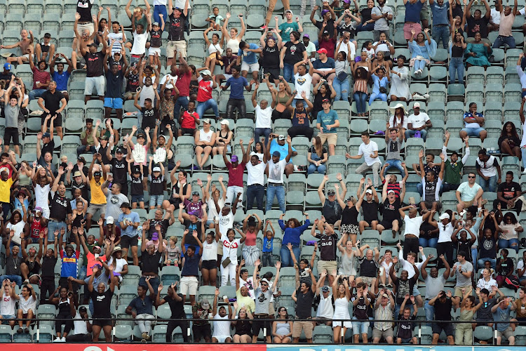 The crowd at Kings Park perform the Mexican Wave during a clash between the Sharks and the Stormers in 2020. The Sharks and the Stormers will now get to play their postponed URC game on February 4.