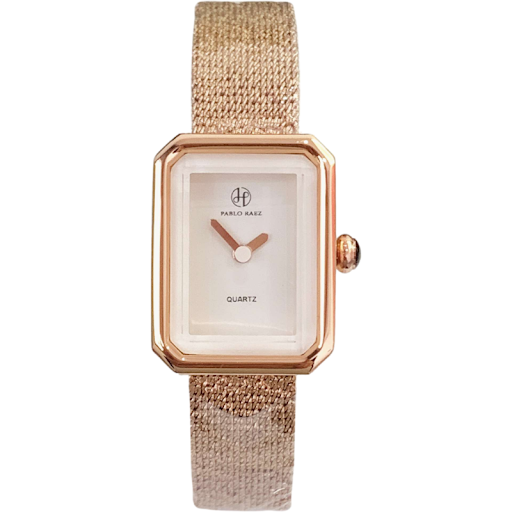 Title 3, Square Dial Mesh With Delicate Quartz Watch Wat...