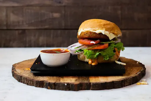 Aloo Tikki Cheese Burger