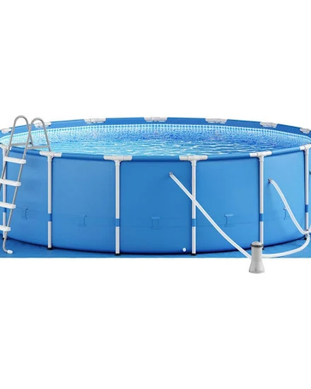 15ft X 48in Metal Frame Outdoor Above Ground Swimming Poo... - 1