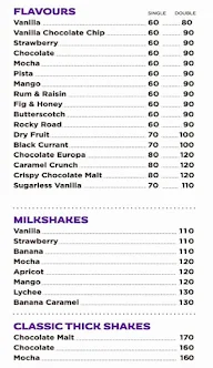 Corner House Ice Cream menu 3