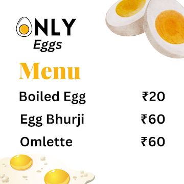 Only Eggs menu 