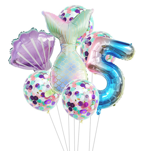 Title 19, Birthday Party Supplies Decorative Mermaid Ball...