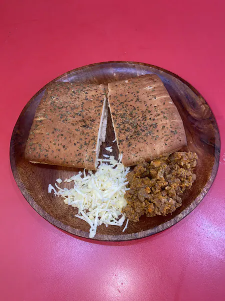 Mutton N Cheese Stuffed Garlic Bread