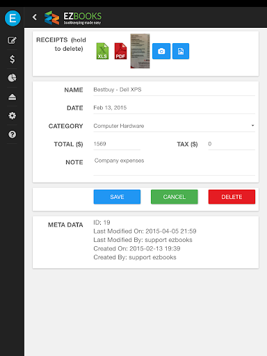 EZBooks - Mobile Bookkeeping