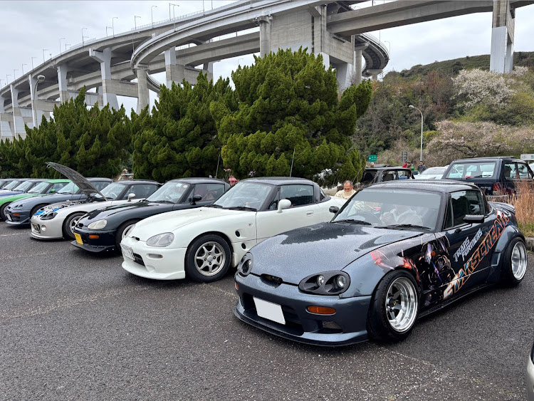 カプチーノのカプチーノオーナー繋がりに感謝🙏🏻・西日本カプチーノミーティングに参加😊👍・霞チューン・車好きの憩いの場を大切に❗️・PickUpCarsで会いましょうに関するカスタム事例の投稿画像7枚目