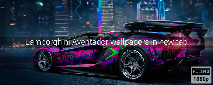 Lamborghini Aventador Wallpapers New Tab marquee promo image