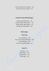 Bunny Burgers menu 1