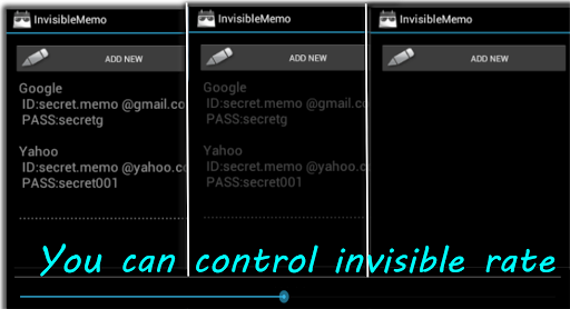 Invisible Memo-Free notes