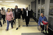 Gauteng premier Nomvula Mokonyane, Gauteng MEC for health Hope Papo and other members of the legislature tour the Charlotte Maxeke Johannesburg Academic Hospital. File photo