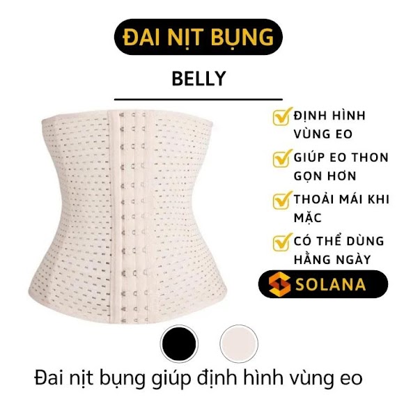 Nịt Bụng Eo Thon Belly - Làm Eo Thon Nút Gài Chắc Chắn Hàng Cao Cấp Công Ty Loại 1