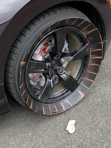フェアレディZのDIY作業・ホイール塗装DIY・ラバースプレー塗装