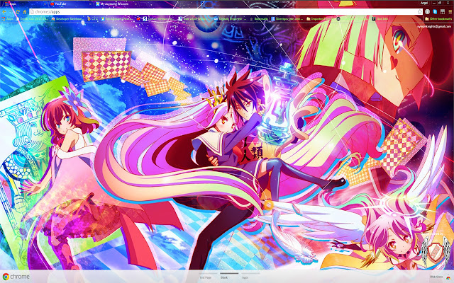 No Game No Life 01 - 1366x768 chrome extension