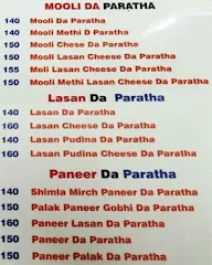 Paratha Point menu 3