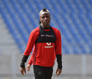 New Orlando Pirates striker Kudakwashe Mahachi during a training session at Orlando Stadium on July 17 2018. 