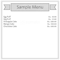 Sri Yakshadevi Bakery, Sweets And Condiments menu 1