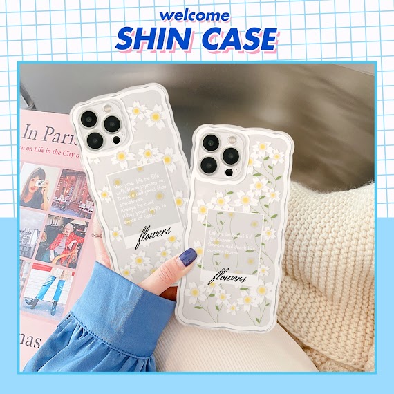 Ốp Lưng Iphone Trong Lượn Sóng Daisy 6/6Plus/6S/6Splus/7/7Plus/8/8Plus/X/Xs/11/12/13/Pro/Max/Plus/Promax Shincase