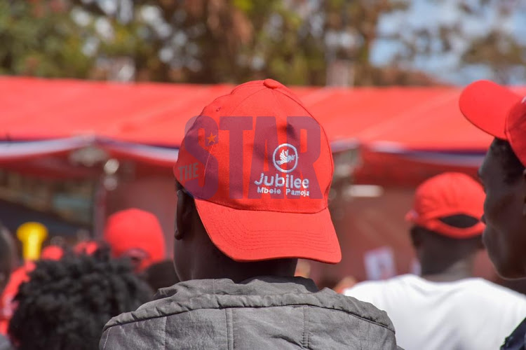 Richard Ngatia’s supporters show up in large numbers at Kihumbuini grounds in Kangemi during his endorsement as a Nairobi governor candidate on April 10, 2022.