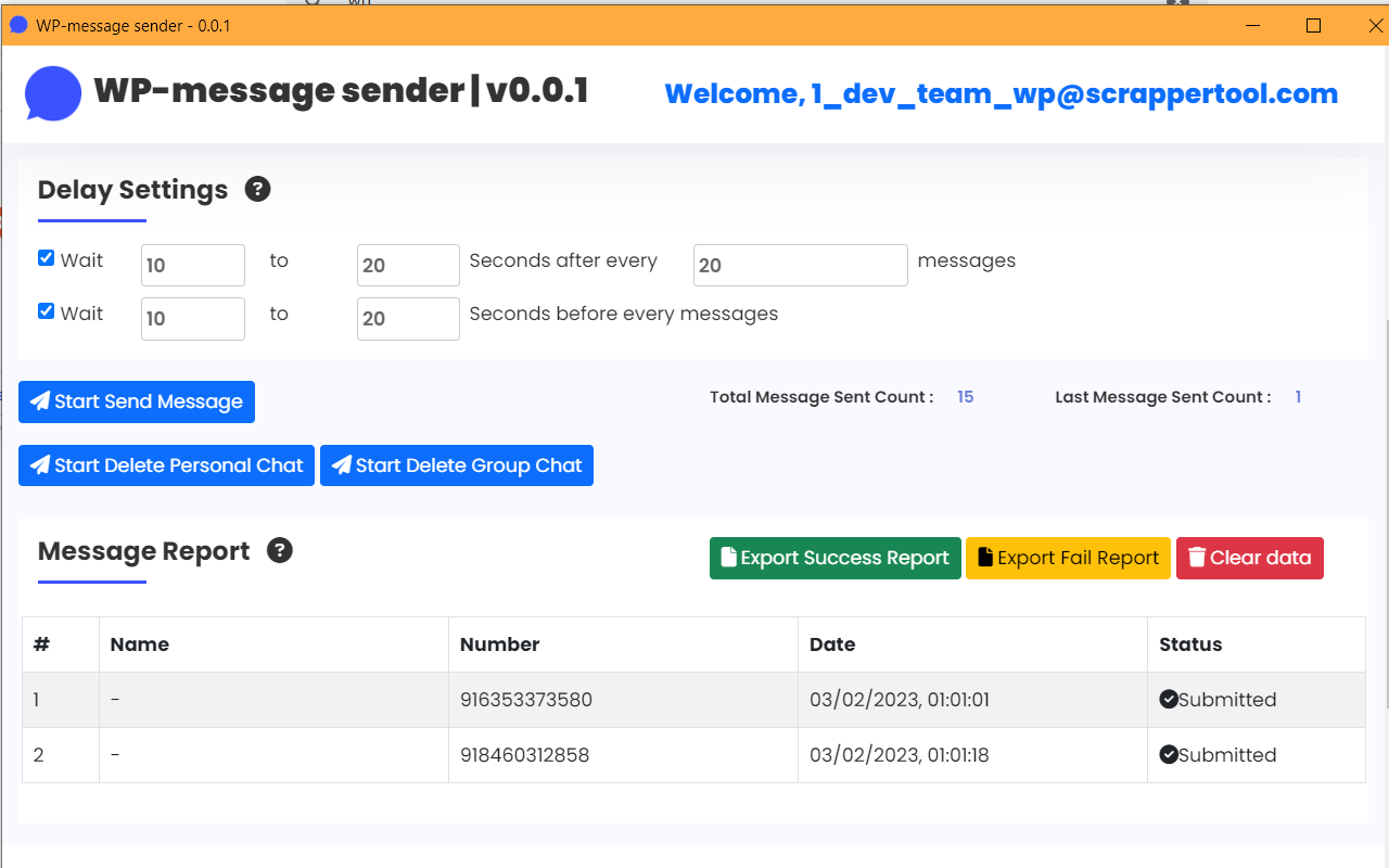 WP-message sender Preview image 2