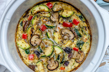 Crockpot Veggie Frittata is Full of Flavor and Easy to Make!