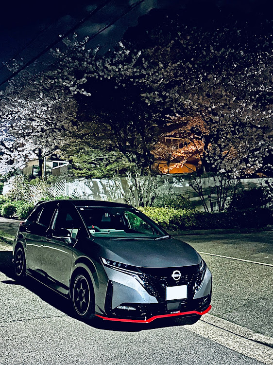 ノート オーラのサクラと愛車・1人で撮影会・近所の穴場スポットに関するカスタム事例の投稿画像1枚目