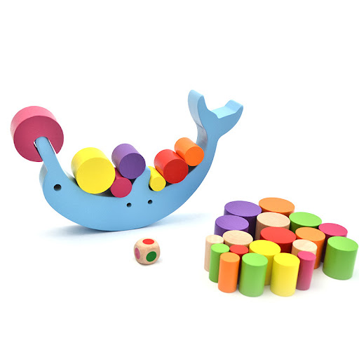 Title 5, Dolphin Balance Building Blocks Toy Promotes Fi...