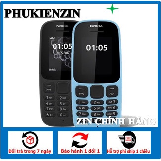 Điện Thoại Nokia 105 (2017) 2 Sim Zin Chính Hàng