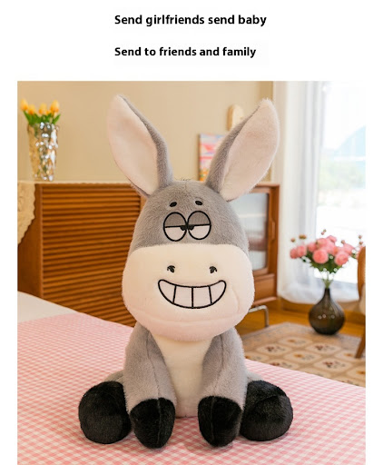 Title 6, Donkey Doll Plush Toys Bed Sleeping Doll, soft ...