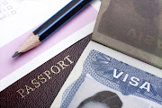 A visa and passport document.