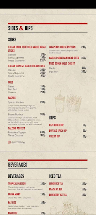 Pizza'hoy Western Style Pizza menu 5