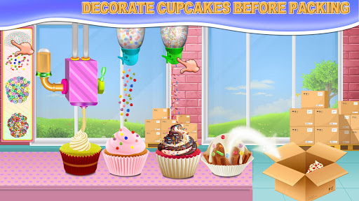 Rainbow Cupcake Factory Bakery Food Maker Shop