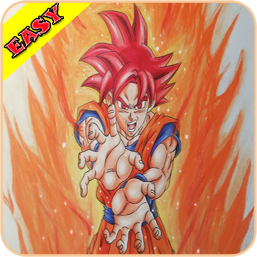 HOW TO DRAW GOKU SUPER SAIYAN BLUE FROM DRAGON BALL SUPER 