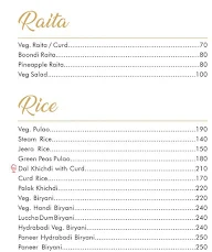 Shobhaa menu 5