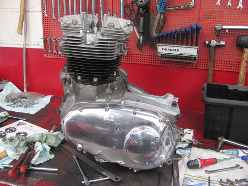 Moteur de Triumph Hurricane.