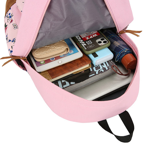 Title 4, Japanese Style Backpack with Floral Shoulders. ...