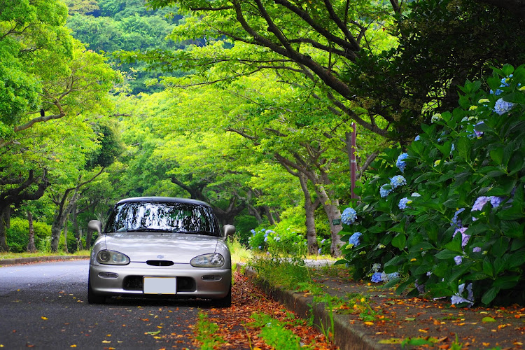 カプチーノの梅雨の晴れ間・曇り空と愛車・ドライブ・スズキカプチーノ・じゃじゃ馬麗心愚に関するカスタム事例の投稿画像3枚目