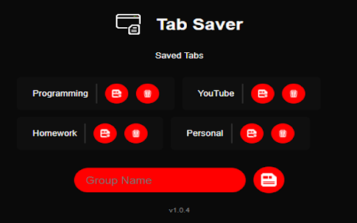 Tab Saver