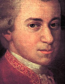 A portrait of Wolfgang Amadeus Mozart