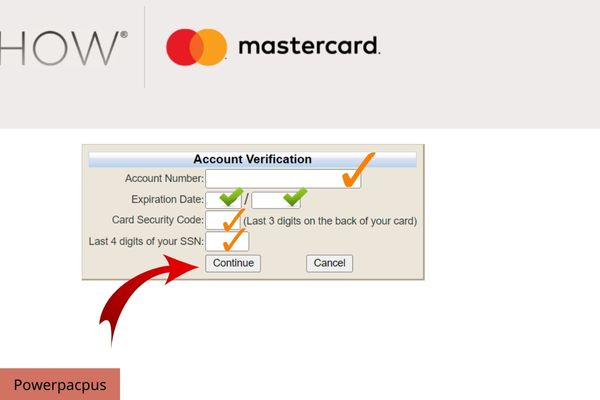 recover password or username for showcardcc login account