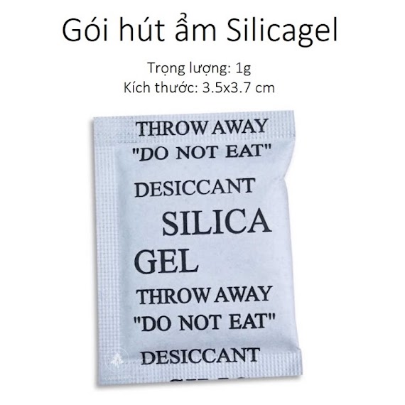 Gói Hút Ẩm Silicagel, Gói Chống Ẩm Mốc, Khử Mùi 1G