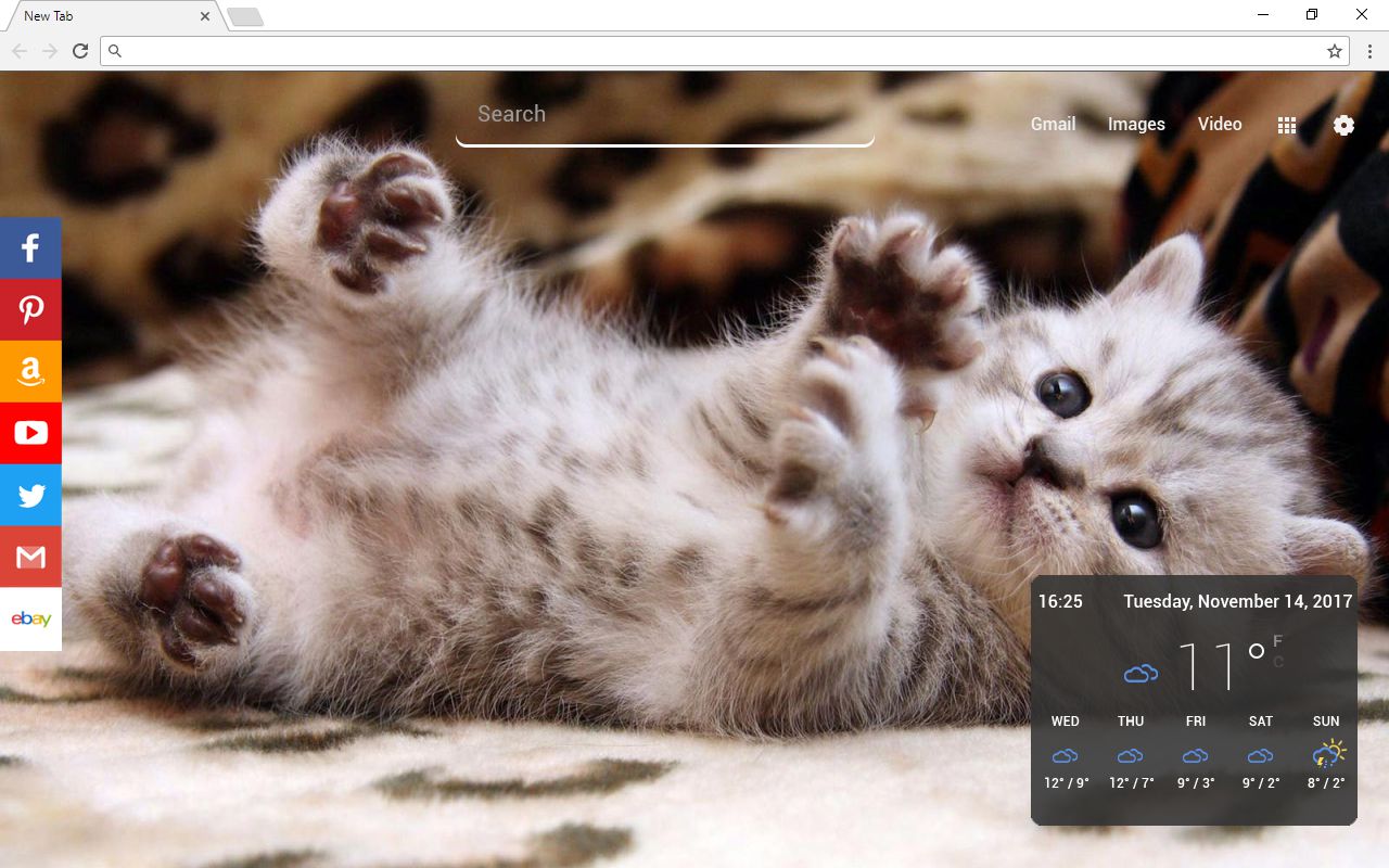 Cats New Tab Page Preview image 3
